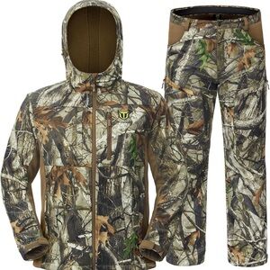 TIDEWE Hunting Clothes for Men XL with Fleece Lining, Water-Resistant Silent NWT